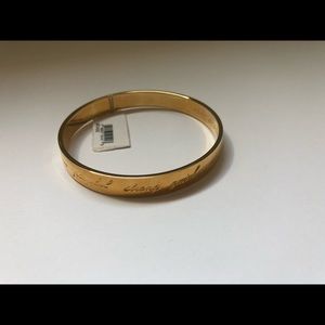 kate spade idiom bangle gold bracelet